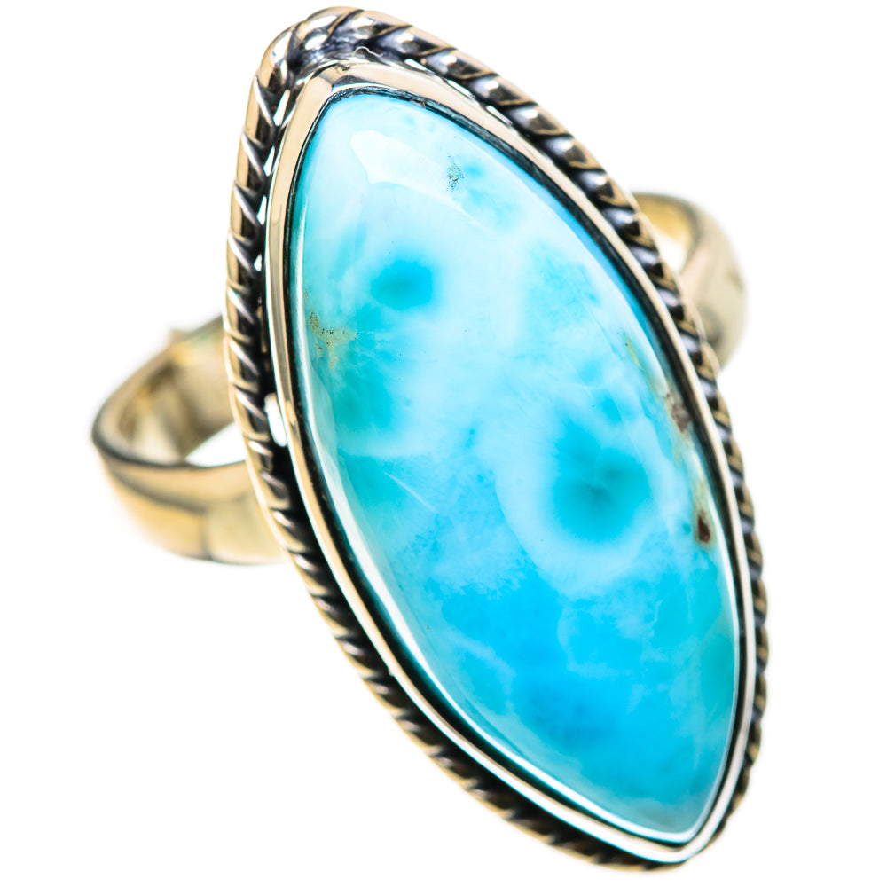 Larimar Rings handcrafted by Ana Silver Co - RING128711 - Photo 2