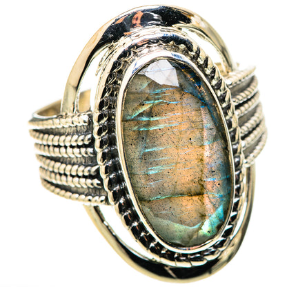 Labradorite Rings handcrafted by Ana Silver Co - RING128714 - Photo 2