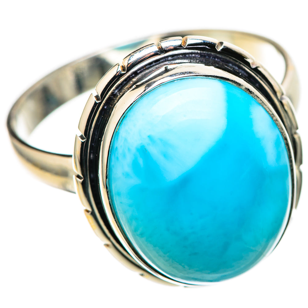 Larimar Rings handcrafted by Ana Silver Co - RING128733 - Photo 2