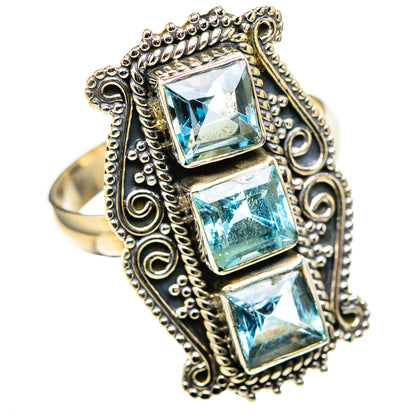 Blue Topaz Rings handcrafted by Ana Silver Co - RING128735 - Photo 2