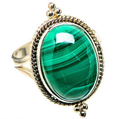 Malachite Rings handcrafted by Ana Silver Co - RING128738 - Photo 2