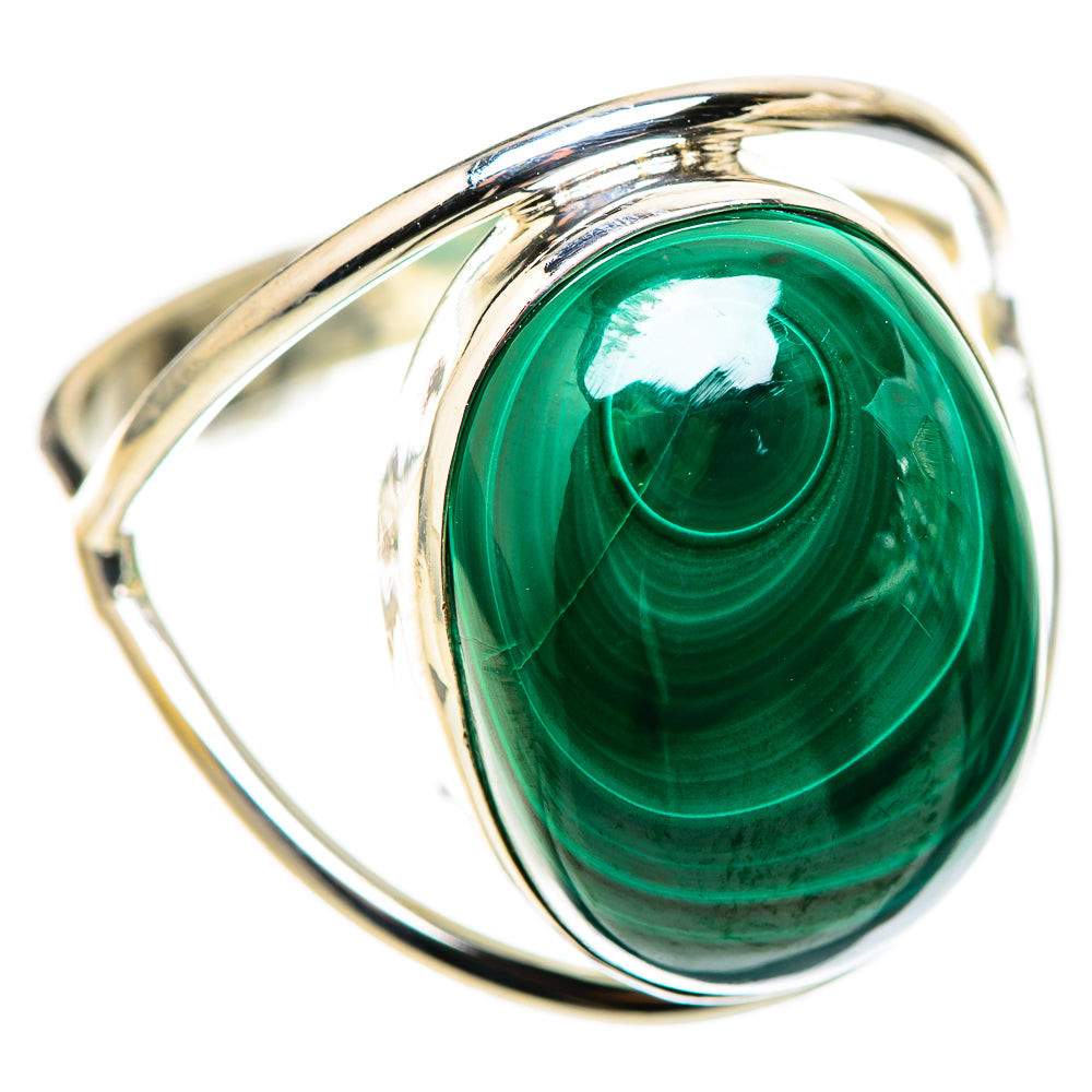 Malachite Rings handcrafted by Ana Silver Co - RING128740 - Photo 2
