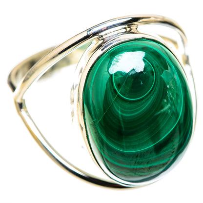 Malachite Rings handcrafted by Ana Silver Co - RING128740 - Photo 2