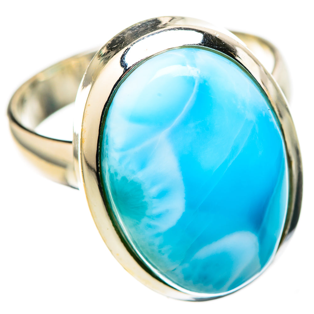 Larimar Rings handcrafted by Ana Silver Co - RING128759 - Photo 2