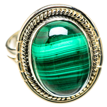 Malachite Rings handcrafted by Ana Silver Co - RING128764 - Photo 2