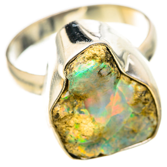 Ethiopian Opal Rings handcrafted by Ana Silver Co - RING128779 - Photo 2