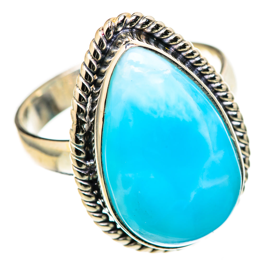 Larimar Rings handcrafted by Ana Silver Co - RING128786 - Photo 2