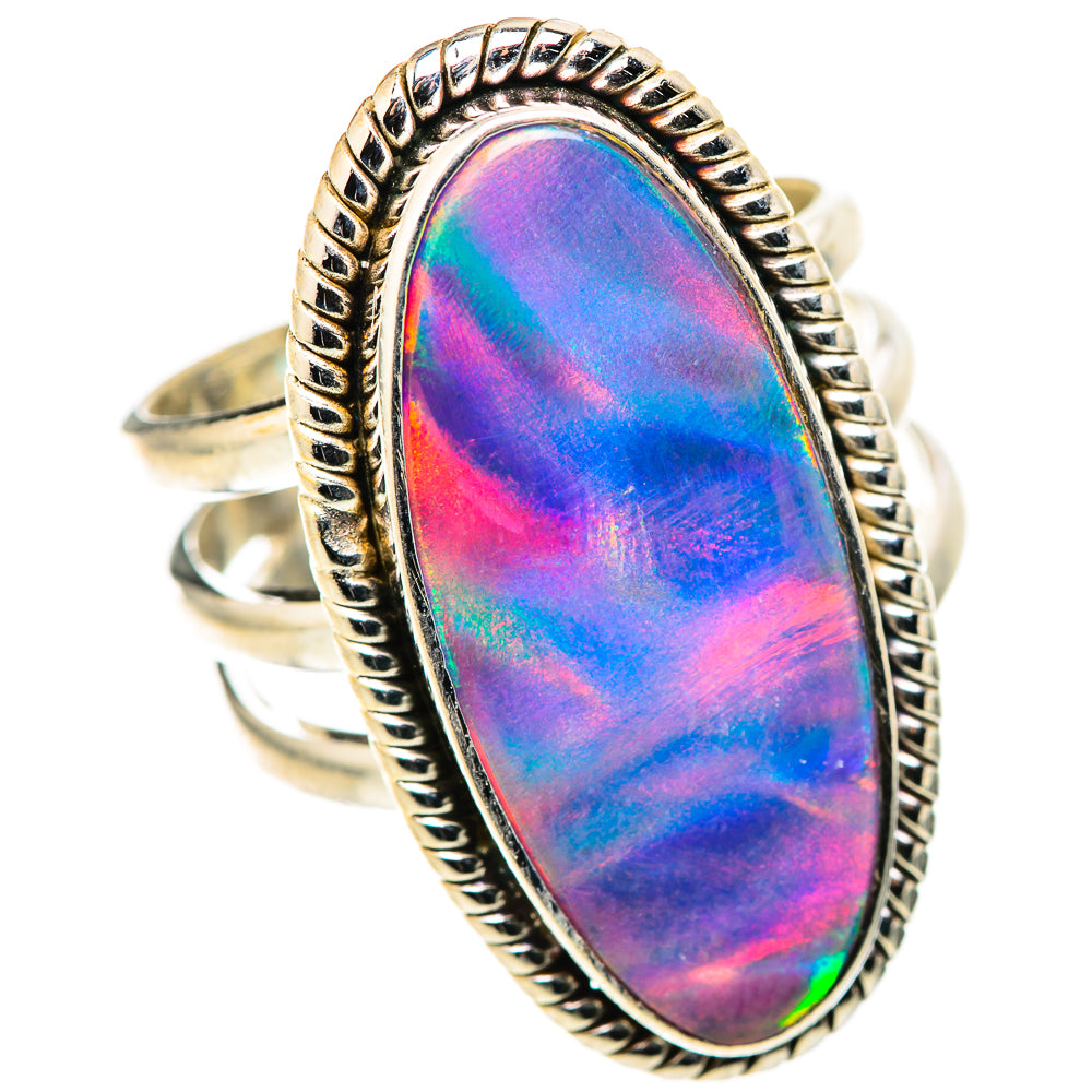 Aura Opal Rings handcrafted by Ana Silver Co - RING128802 - Photo 2