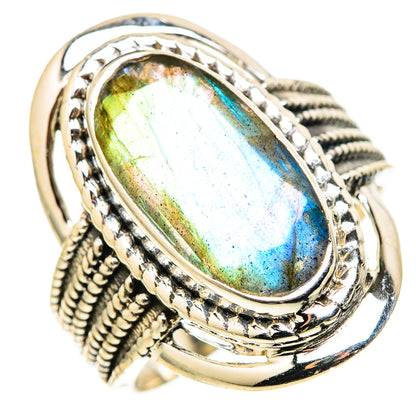 Labradorite Rings handcrafted by Ana Silver Co - RING128806 - Photo 2
