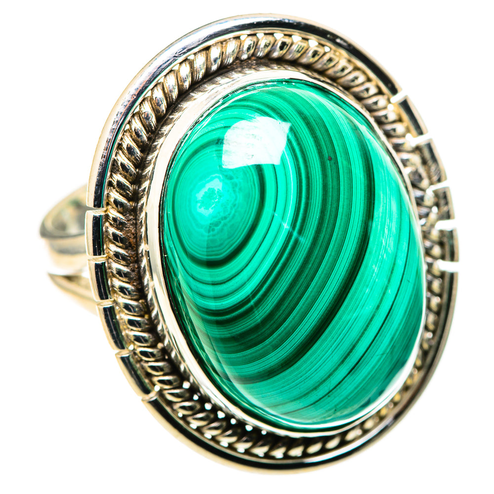 Malachite Rings handcrafted by Ana Silver Co - RING128812 - Photo 2