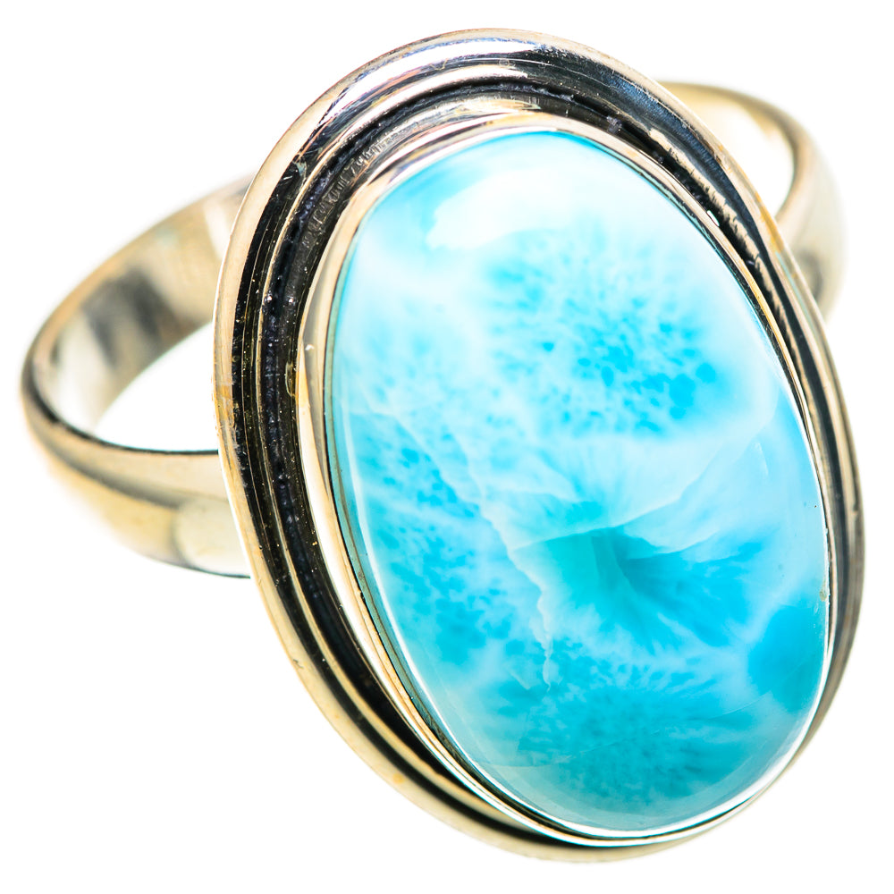 Larimar Rings handcrafted by Ana Silver Co - RING128827 - Photo 2