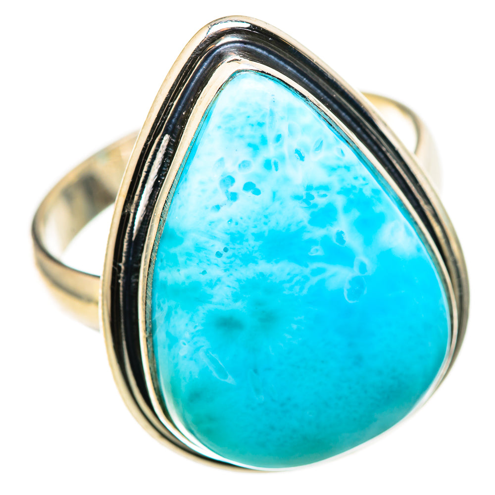 Larimar Rings handcrafted by Ana Silver Co - RING128831 - Photo 2