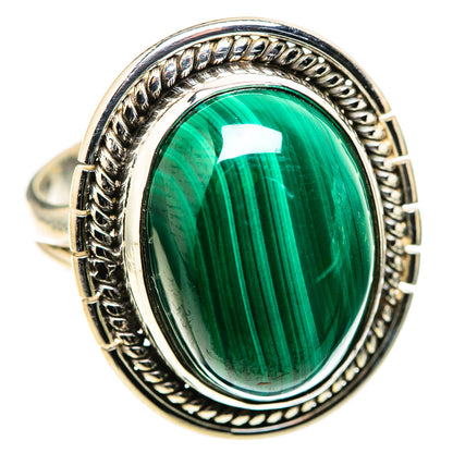 Malachite Rings handcrafted by Ana Silver Co - RING128834 - Photo 2