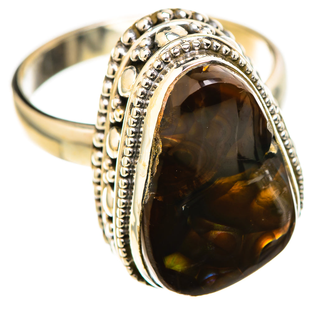 Mexican Fire Agate Rings handcrafted by Ana Silver Co - RING128835 - Photo 2