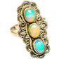 Ethiopian Opal Rings handcrafted by Ana Silver Co - RING128842 - Photo 2