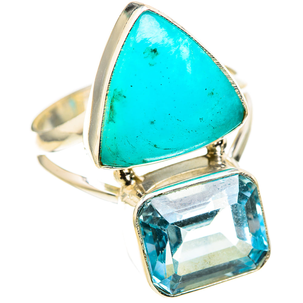 Chrysocolla Rings handcrafted by Ana Silver Co - RING128843 - Photo 2