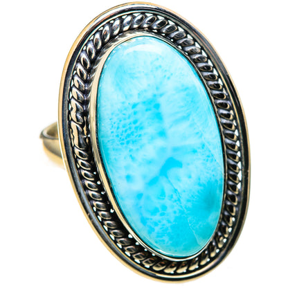Larimar Rings handcrafted by Ana Silver Co - RING128845 - Photo 2