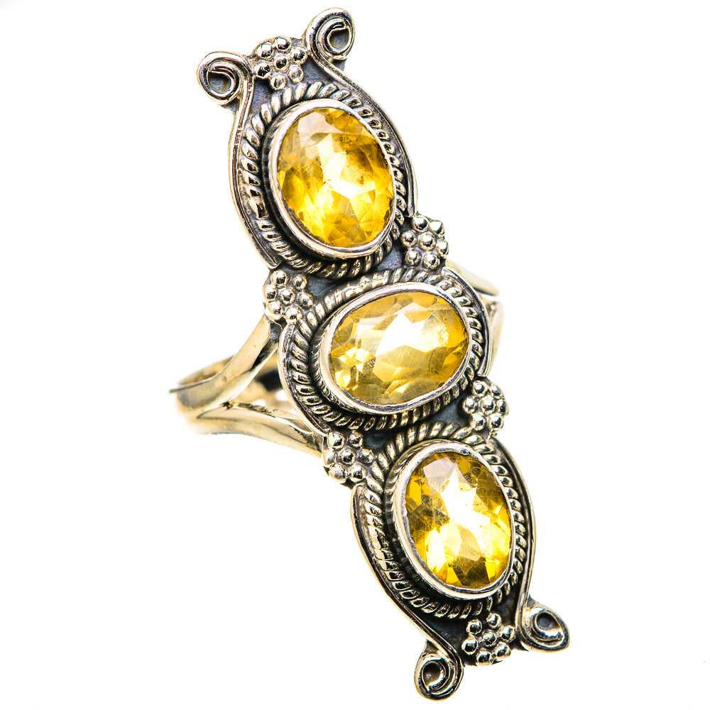 Citrine Rings handcrafted by Ana Silver Co - RING128848 - Photo 2