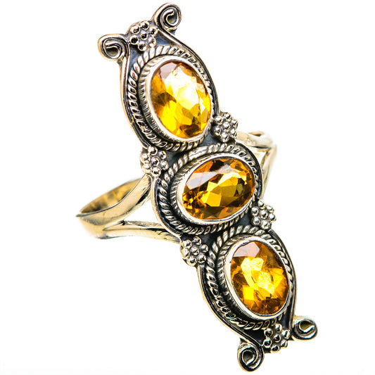 Citrine Rings handcrafted by Ana Silver Co - RING128849 - Photo 2