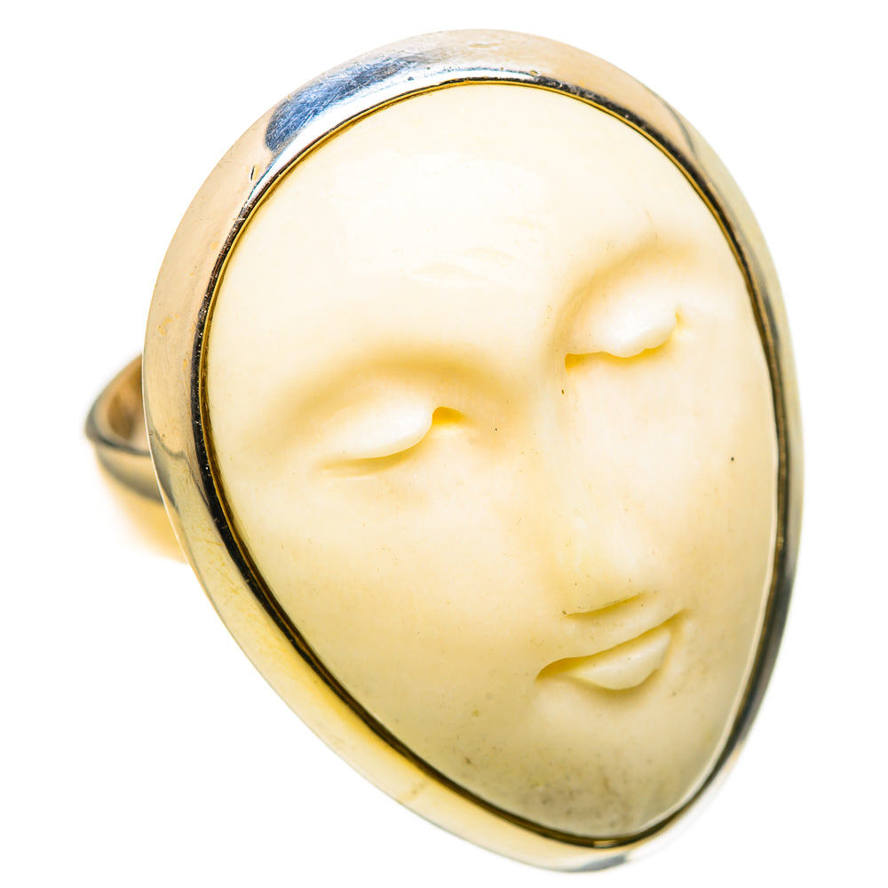 Carved Face Rings handcrafted by Ana Silver Co - RING128852 - Photo 2