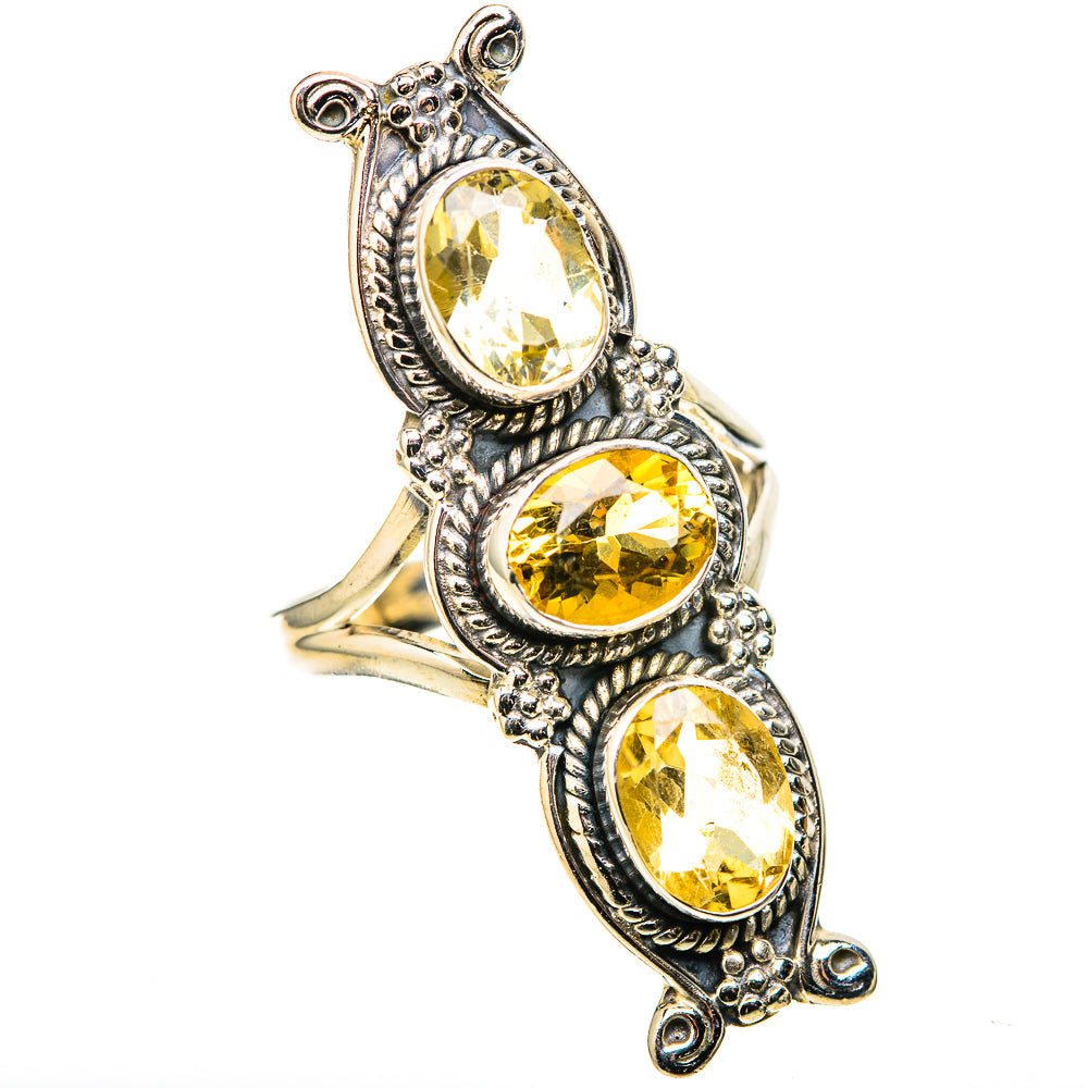 Citrine Rings handcrafted by Ana Silver Co - RING128865 - Photo 2
