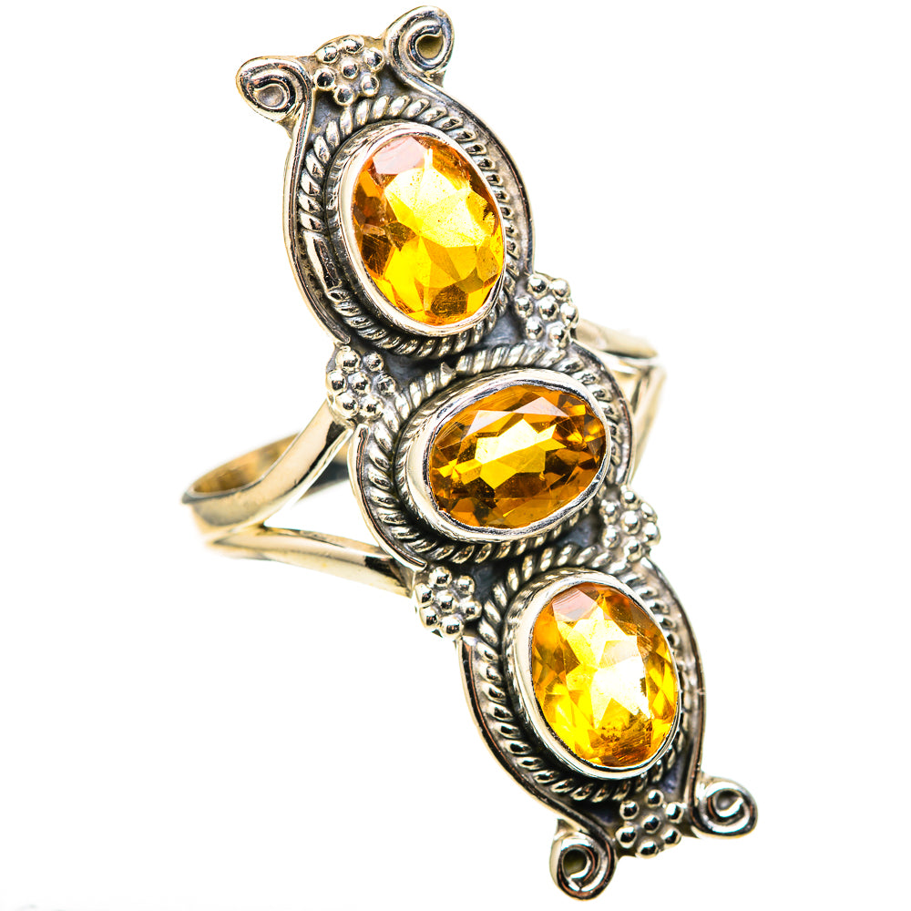 Citrine Rings handcrafted by Ana Silver Co - RING128866 - Photo 2