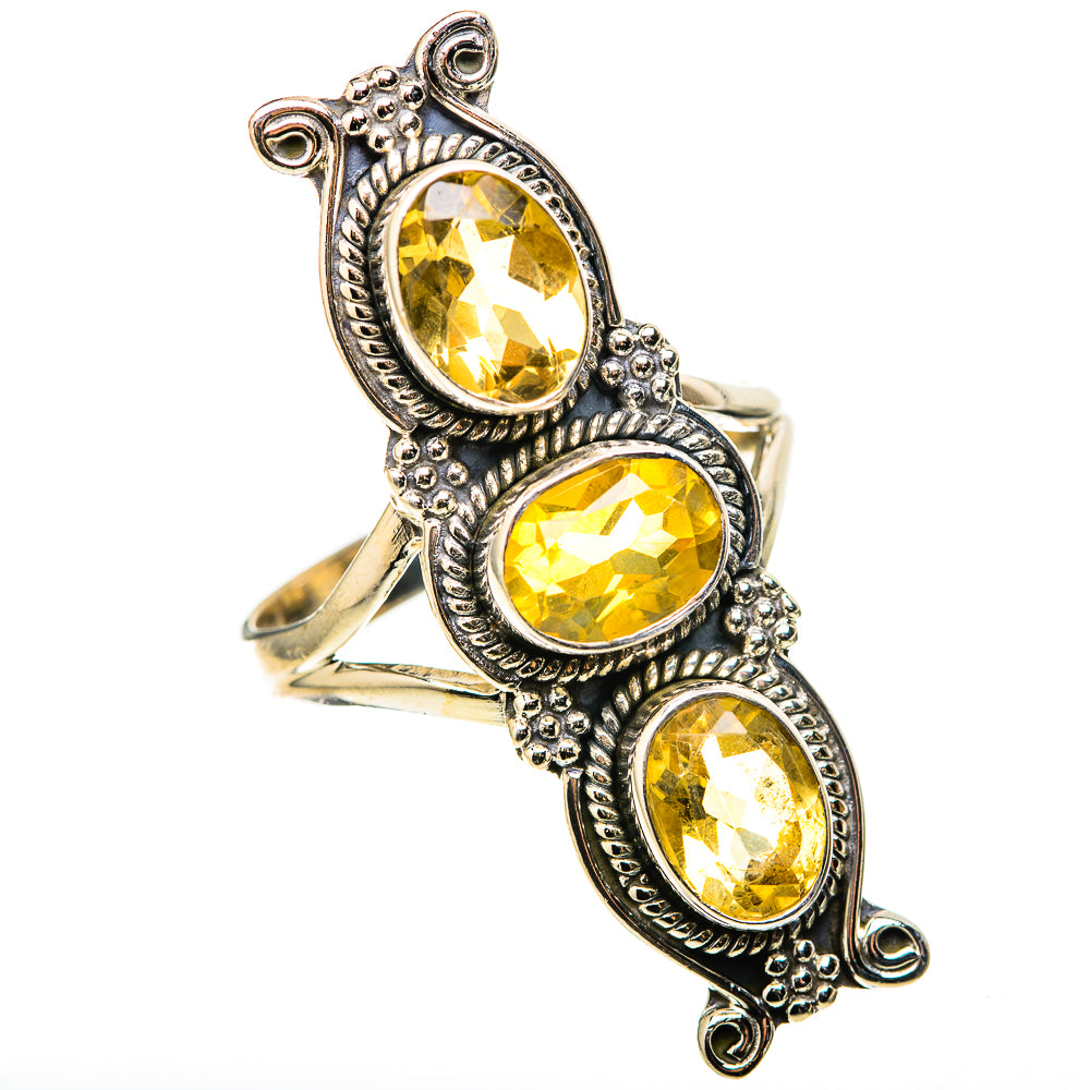 Citrine Rings handcrafted by Ana Silver Co - RING128880 - Photo 2
