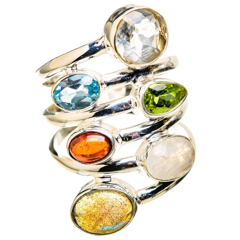 Labradorite Rings handcrafted by Ana Silver Co - RING128883 - Photo 2