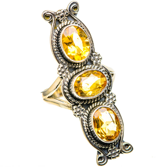 Citrine Rings handcrafted by Ana Silver Co - RING128897 - Photo 2