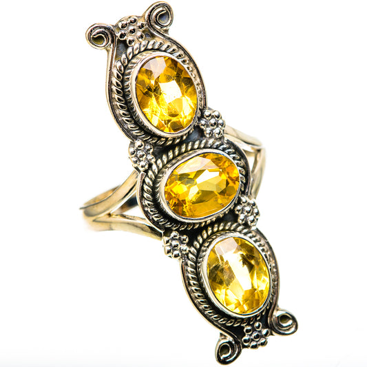 Citrine Rings handcrafted by Ana Silver Co - RING128898 - Photo 2