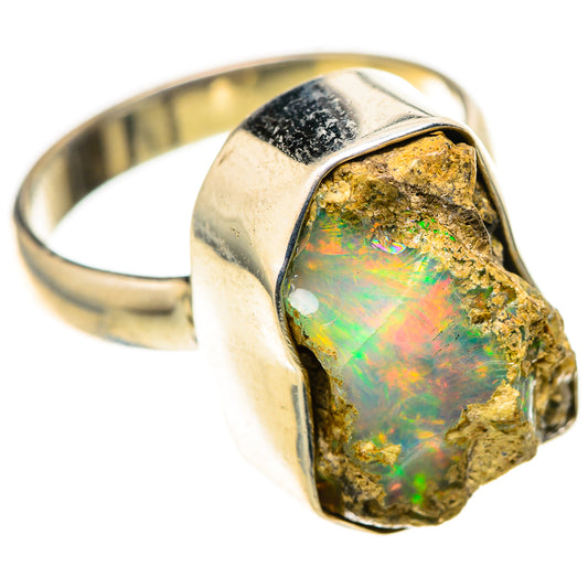 Ethiopian Opal Rings handcrafted by Ana Silver Co - RING128903 - Photo 2