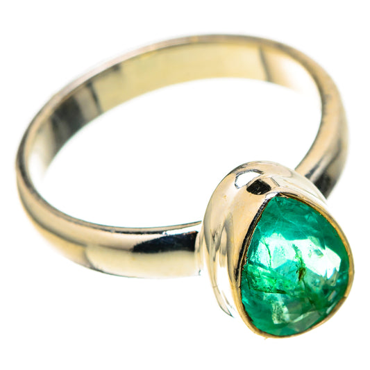 Zambian Emerald Rings handcrafted by Ana Silver Co - RING128910 - Photo 2