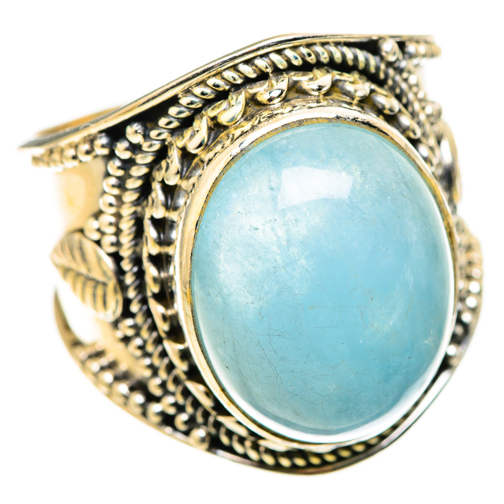Aquamarine Rings handcrafted by Ana Silver Co - RING128921 - Photo 2