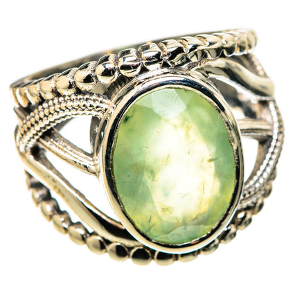 Prehnite Rings handcrafted by Ana Silver Co - RING128924 - Photo 2