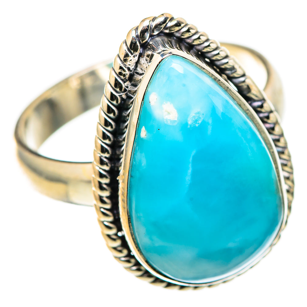 Larimar Rings handcrafted by Ana Silver Co - RING128931 - Photo 2