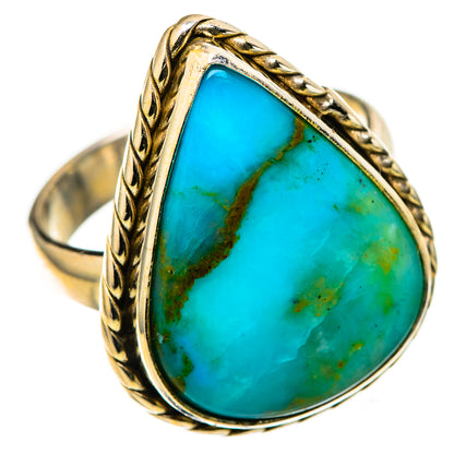Chrysocolla Rings handcrafted by Ana Silver Co - RING128940 - Photo 2