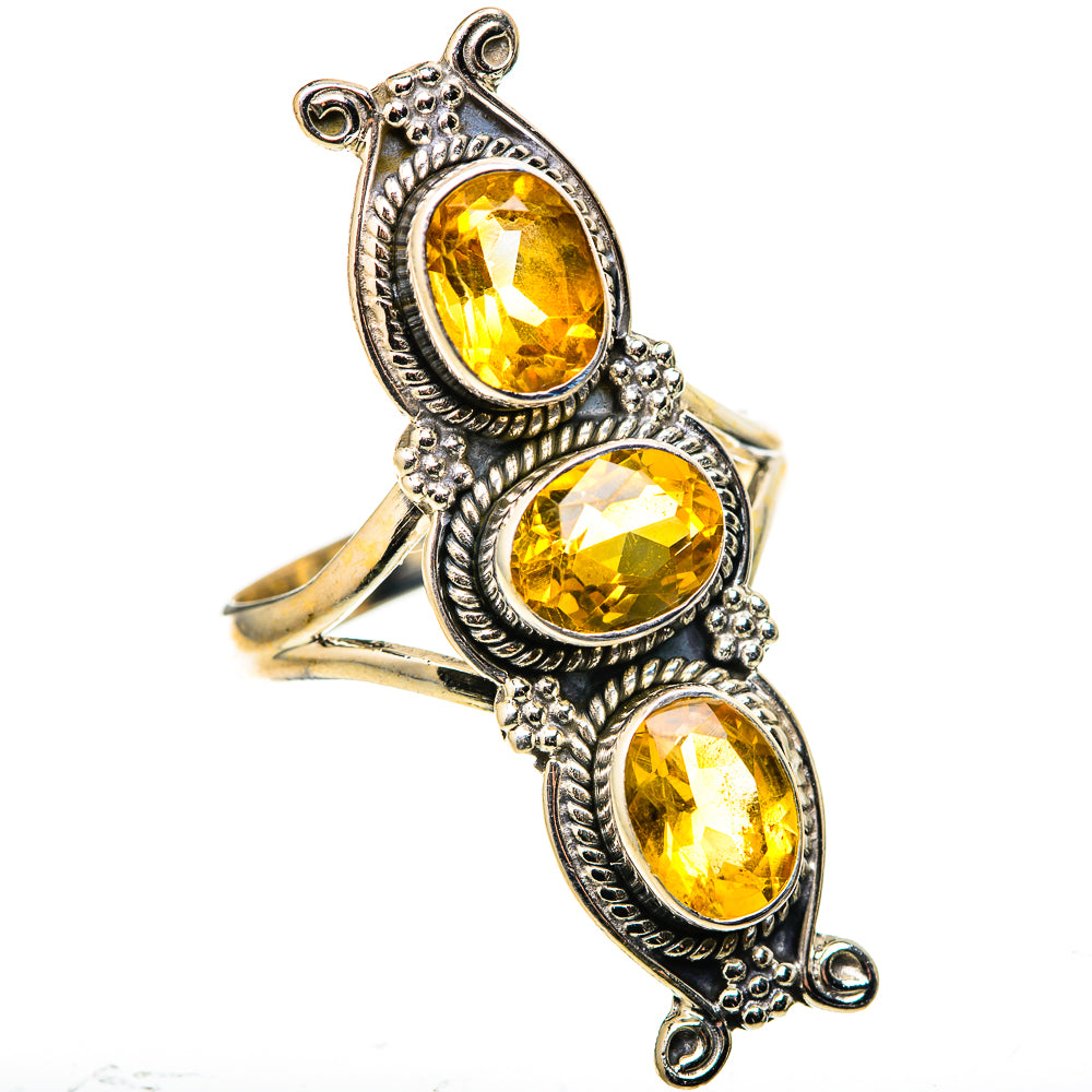 Citrine Rings handcrafted by Ana Silver Co - RING128948 - Photo 2