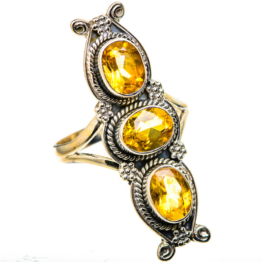 Citrine Rings handcrafted by Ana Silver Co - RING128948 - Photo 2