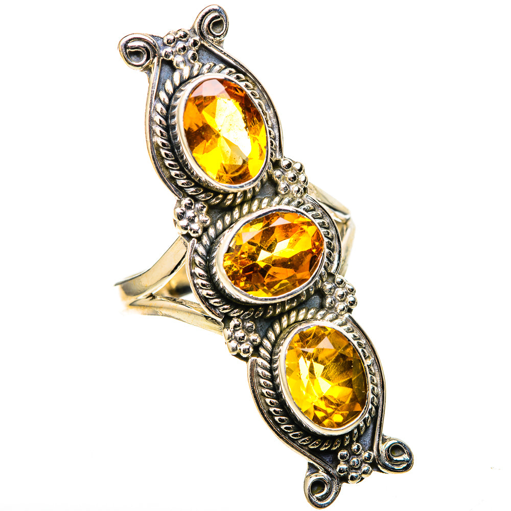 Citrine Rings handcrafted by Ana Silver Co - RING128952 - Photo 2