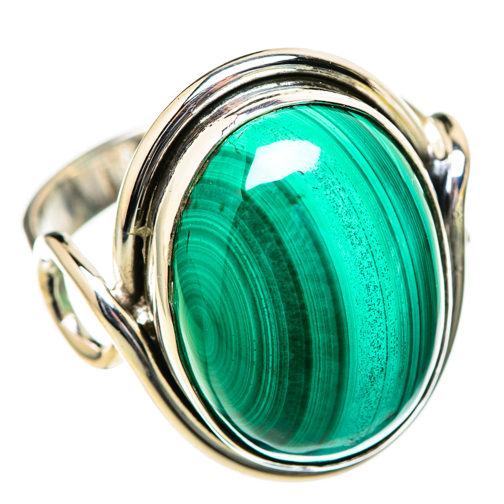 Malachite Rings handcrafted by Ana Silver Co - RING128962 - Photo 2