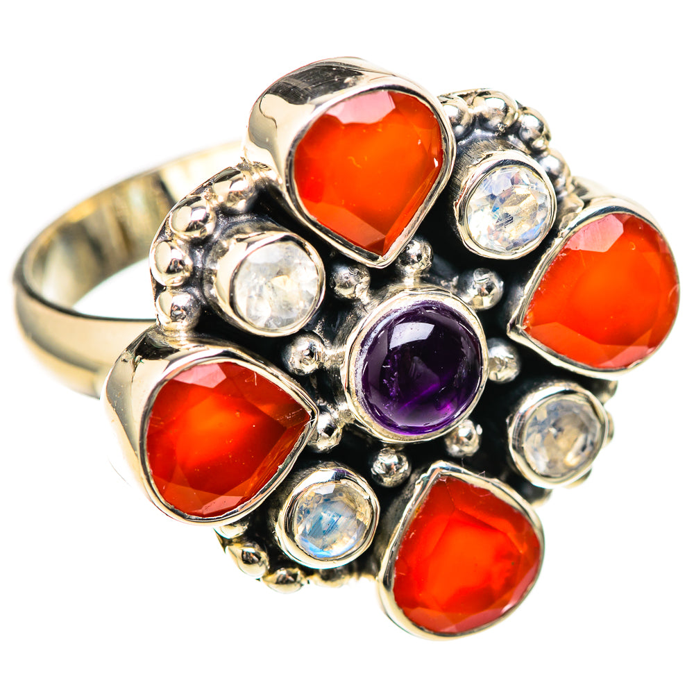 Red Onyx Rings handcrafted by Ana Silver Co - RING128965 - Photo 2