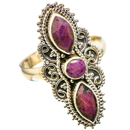 Red Sillimanite Rings handcrafted by Ana Silver Co - RING128966 - Photo 2