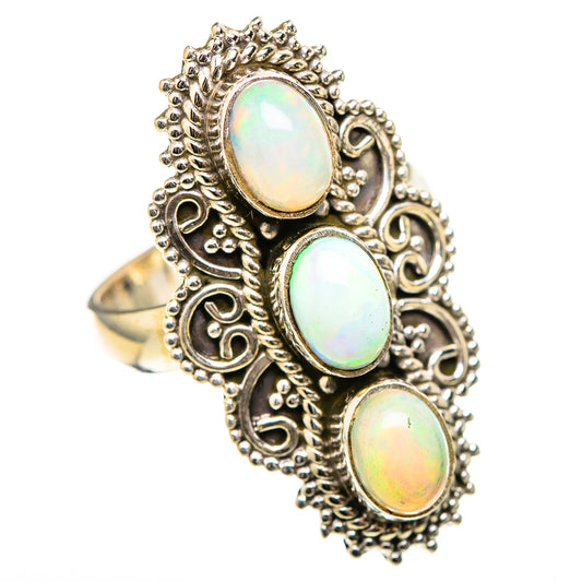 Ethiopian Opal Rings handcrafted by Ana Silver Co - RING128975 - Photo 2