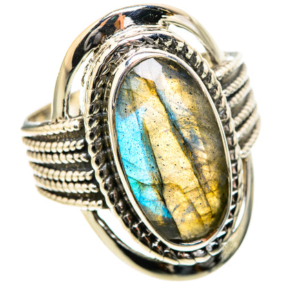Labradorite Rings handcrafted by Ana Silver Co - RING128978 - Photo 2