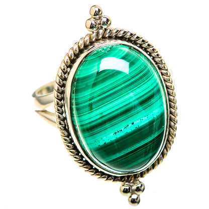 Malachite Rings handcrafted by Ana Silver Co - RING128984 - Photo 2