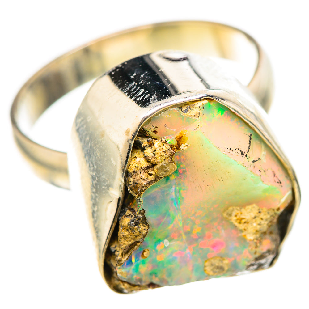 Ethiopian Opal Rings handcrafted by Ana Silver Co - RING129000 - Photo 2