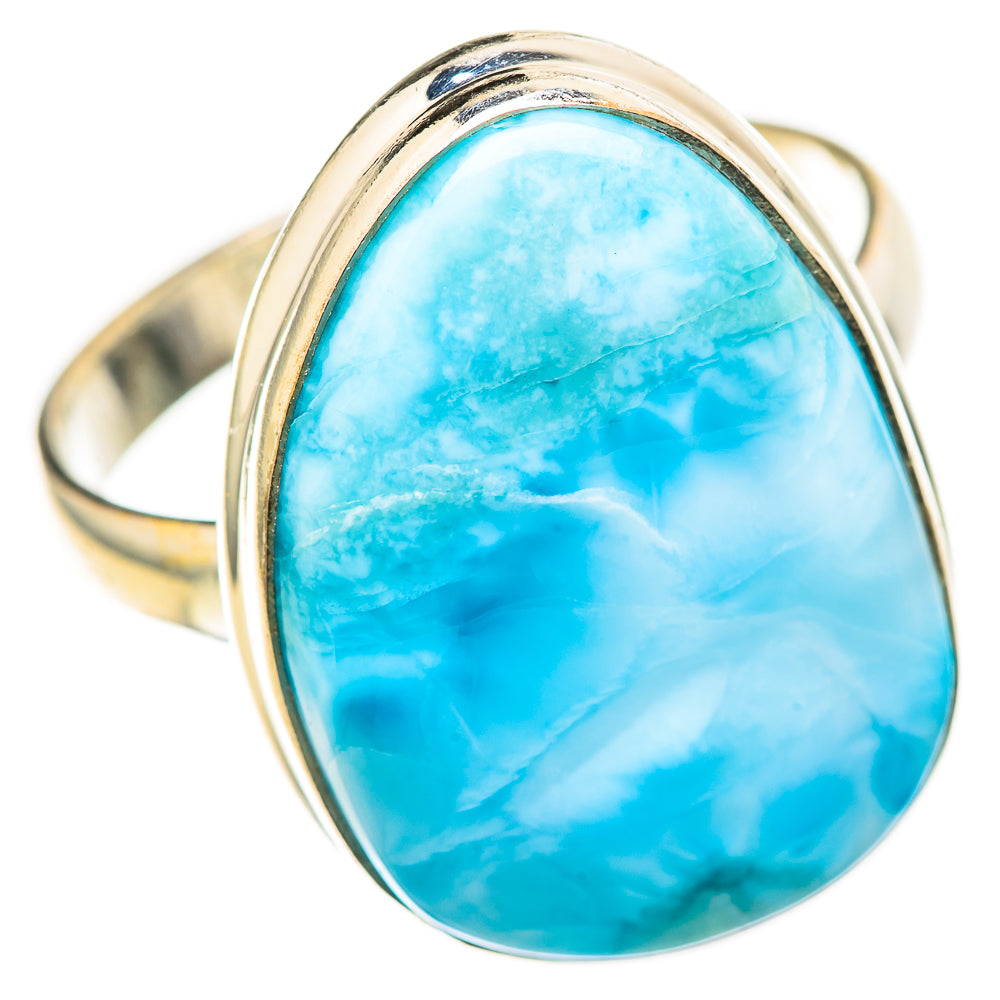 Larimar Rings handcrafted by Ana Silver Co - RING129001 - Photo 2