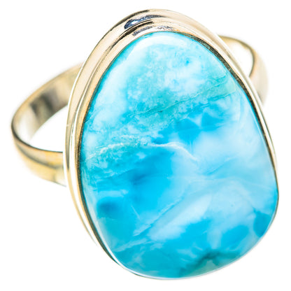 Larimar Rings handcrafted by Ana Silver Co - RING129001 - Photo 2