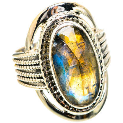 Labradorite Rings handcrafted by Ana Silver Co - RING129002 - Photo 2