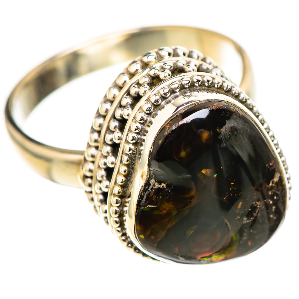 Mexican Fire Agate Rings handcrafted by Ana Silver Co - RING129011 - Photo 2